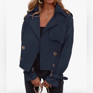 Cropped Trench Coat